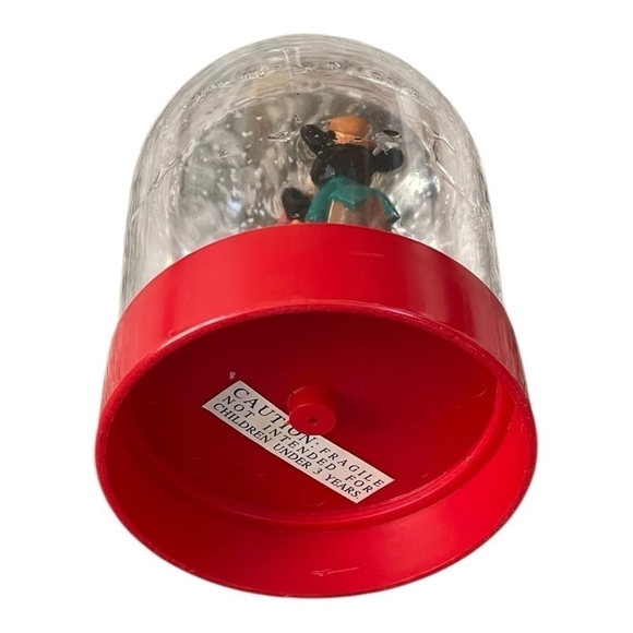 Vintage Disney Mickey & Minnie Snow Globe Red Mickey & Minnie Mouse Snow Globe - Picture 4 of 4